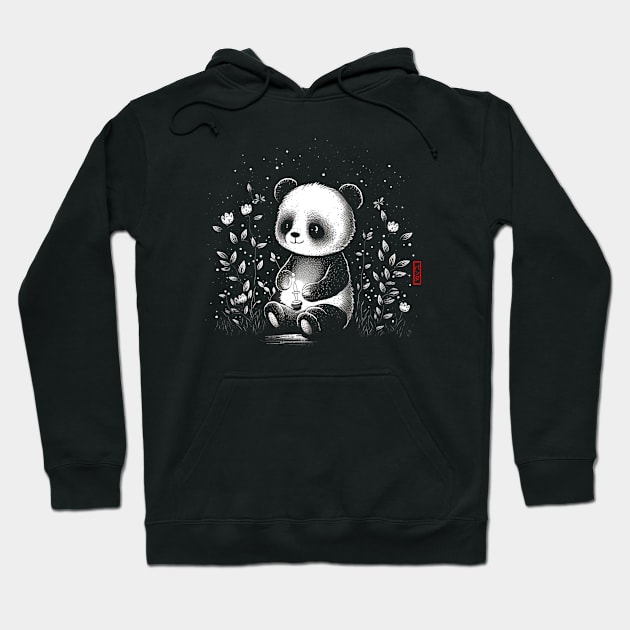 panda Hoodie by bmron